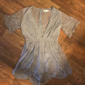 Gray Romper